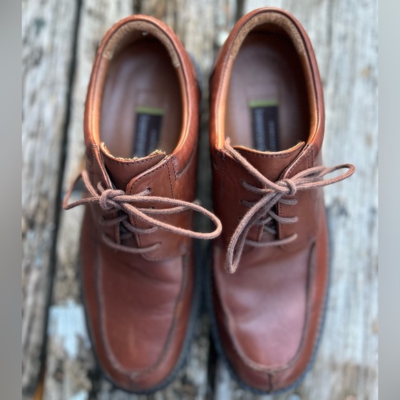 Johnston & Murphy Men’s Oxford Brown Leather Lace Up Dress Shoes. Size 8M - Picture 9 of 9